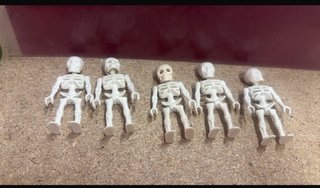 5 Figuras Esqueleto Playmobil