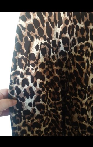 Pantaloni palazzo fantasia animalier taglia XXL