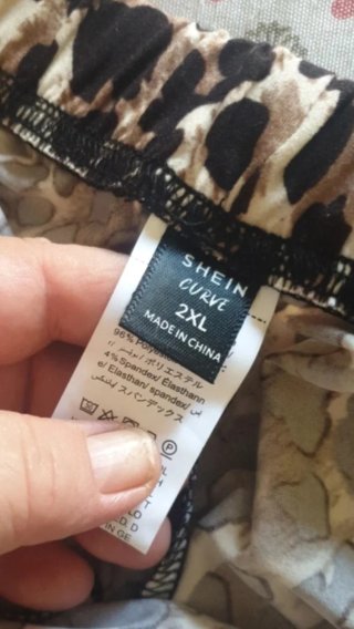 Pantaloni palazzo fantasia animalier taglia XXL