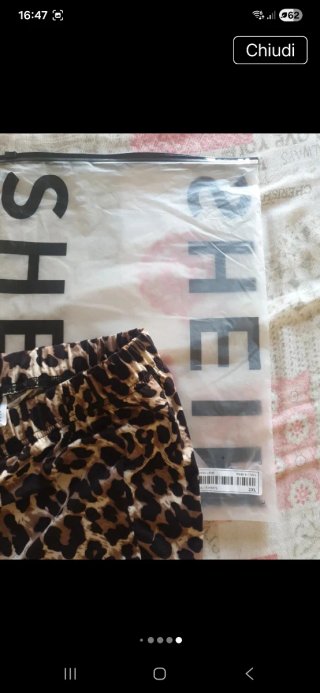 Pantaloni palazzo fantasia animalier taglia XXL
