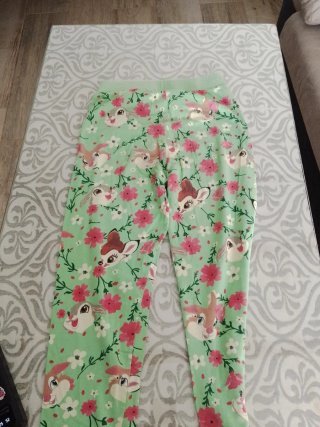Mallas Bambi con flores rosas y blancas