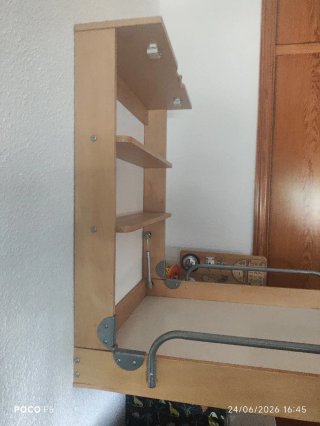 Cambiador de pared plegable