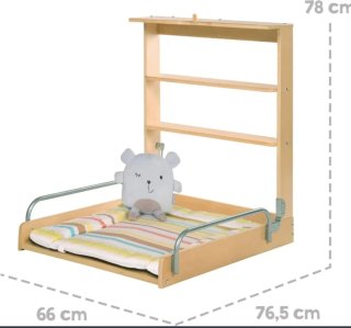 Cambiador de pared plegable