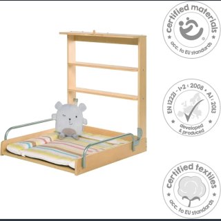 Cambiador de pared plegable