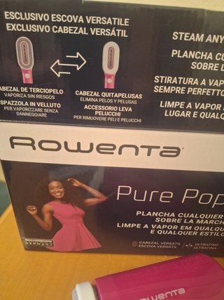Plancha vapor vertical Rowenta Pure Pop portátil