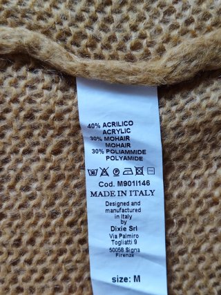 Pullover Dixie in mohair giallo
