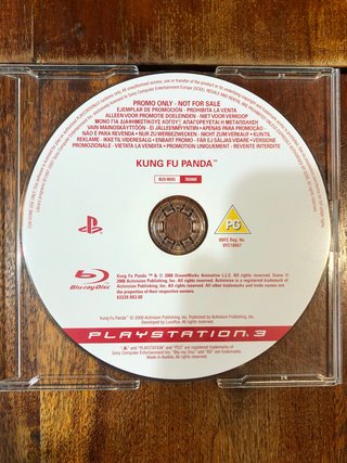 Kung Fu Panda ps3 promo only