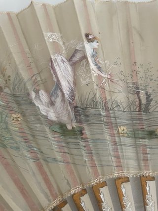 Lote de 5 ventagli antichi decorati