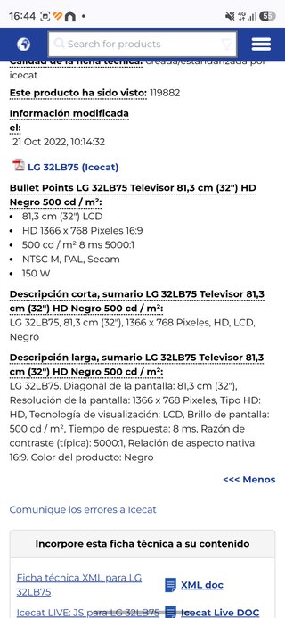 TV LG 32LB75-ZB