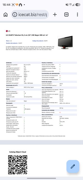TV LG 32LB75-ZB