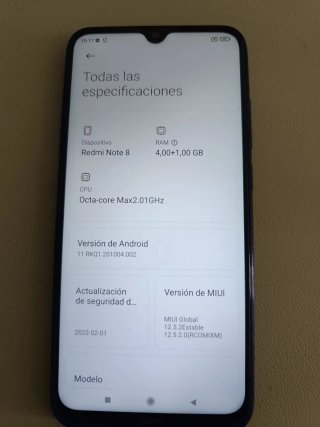 Xiaomi Redmi Note 8 Azul