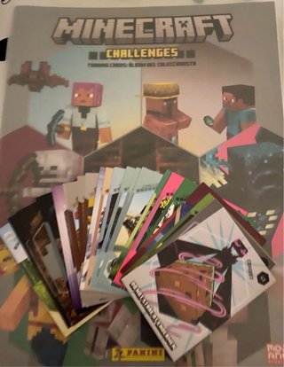 Cromos cartas minecraft challenges