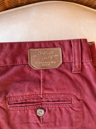 Pantaloni eleganti uomo bordeaux taglia 48