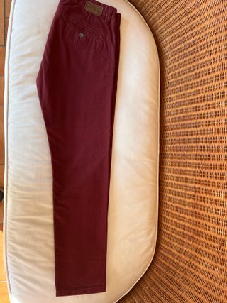 Pantaloni eleganti uomo bordeaux taglia 48