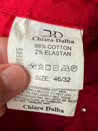 Calcas Vermelhas Chiara Dalba