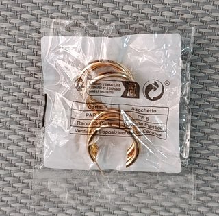Pendientes Aro Triple Dorados C Elegantes Nuevos