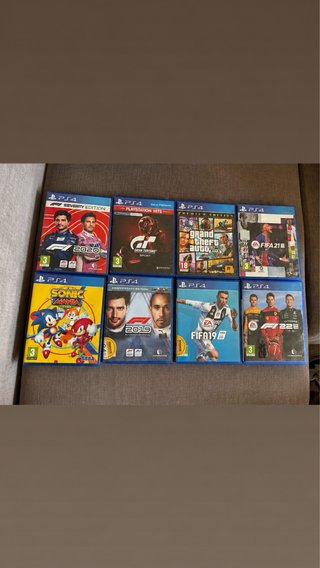 Videojuegos PS4: F1, FIFA, GTA, Sonic