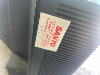 TV Sanyo CRT muy rara
