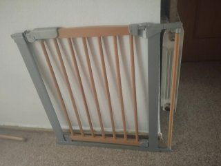 Puerta de seguridad madera y metal