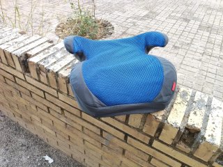 Alzador coche niño azul y gris