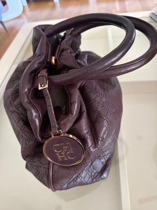 Bolso Piel Marrón CH Mano