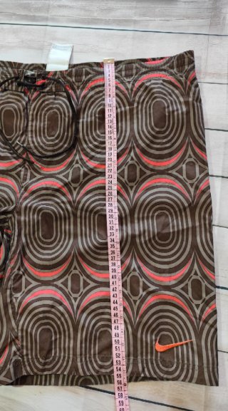 Nike Vintage Y2K Bañador Hombre Marrón Naranja XXL