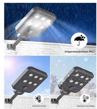 Farola Solar LED de Alta Potencia con Sensor de Mo