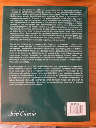 Óptica Avanzada (Ariel Ciencia)