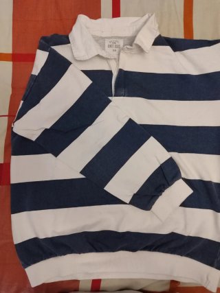 Polo rayas azul y blanco