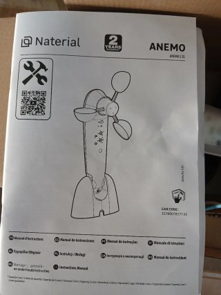 Sensor Viento Naterial para Toldo Exterior
