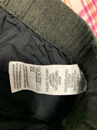 Pantaloni uomo verde oliva