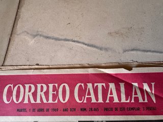 Lote de diarios anuncios publicitarios año 1969