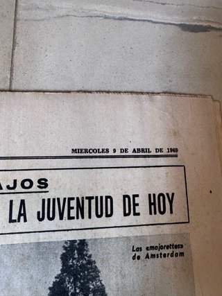 Lote de diarios anuncios publicitarios año 1969