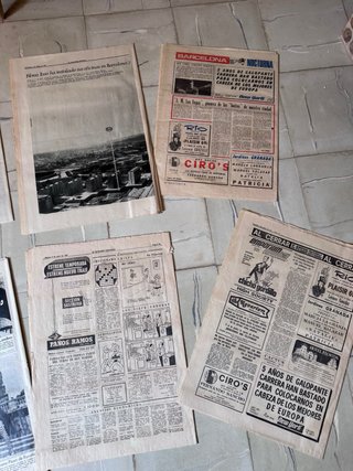 Lote de diarios anuncios publicitarios año 1969