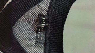 Jersey argyle gris y negro