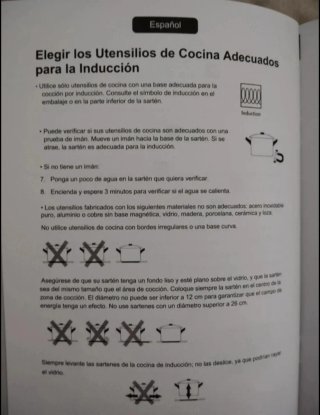 Placa Inducción Amzchef 2000W.