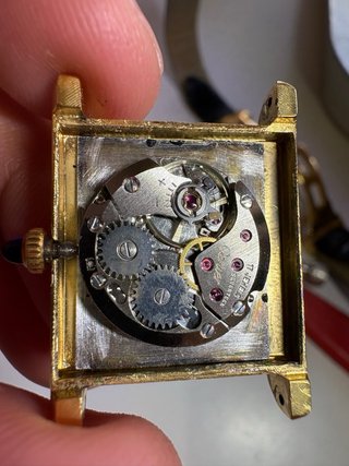 Cartier Tank Pre-Must Reloj Dorado Negro
