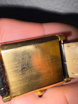 Cartier Tank Pre-Must Reloj Dorado Negro
