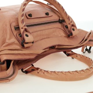 BALENCIAGA The Town Hand Bag Leather 2way Pink