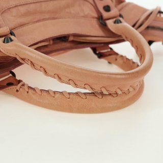BALENCIAGA The Town Hand Bag Leather 2way Pink