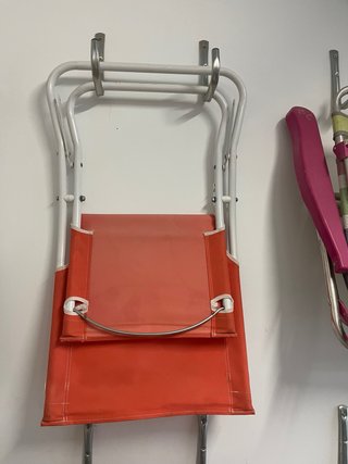 Sillas playeras plegables (azul y naranja)