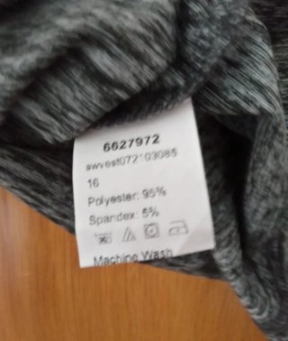 (L) Top tirantes gris tela suave