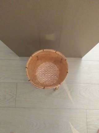 Maceta de bambú tejida