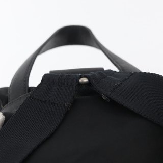 PRADA Backpack Nylon Black Silver Auth 176629 -