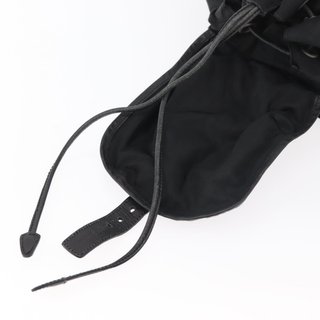 PRADA Backpack Nylon Black Silver Auth 176629 -