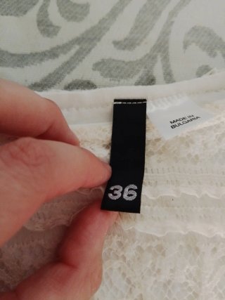 Vestido H&M Blanco Encaje