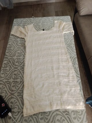 Vestido H&M Blanco Encaje