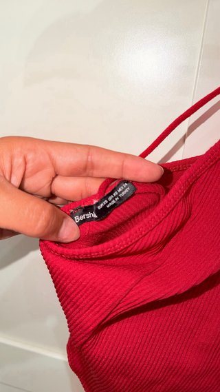 Body rojo halter