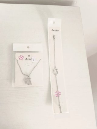 Conjunto collar y pulsera oso plata
