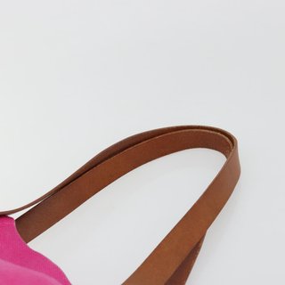 Miu Miu Tote Bag Canvas Pink Gold Auth 176854A -
